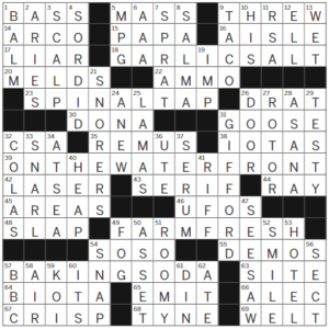 LA Times Crossword Answers Monday May 29th 2023