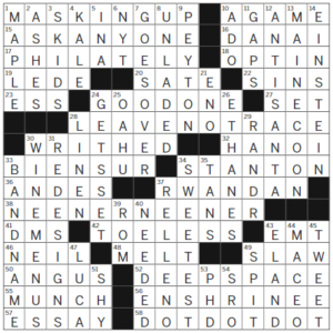 LA Times Crossword Answers Saturday May 20th 2023