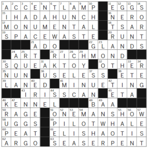 LA Times Crossword Answers Saturday May 6th 2023
