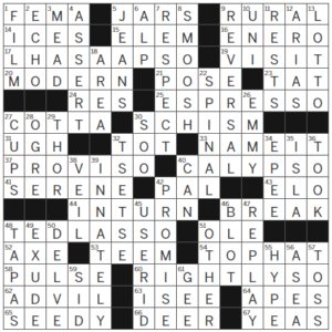 LA Times Crossword Answers Tuesday May 23rd 2023