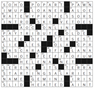 LA Times Crossword Answers Tuesday May 9th 2023