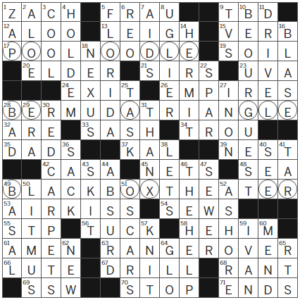 LA Times Crossword Answers Wednesday May 10th 2023