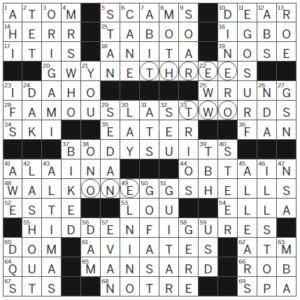 LA Times Crossword Answers Wednesday May 24th 2023