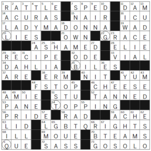 LA Times Crossword Answers Friday June 23rd 2023
