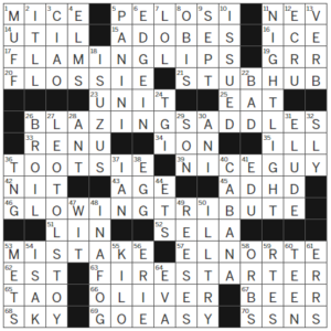 LA Times Crossword Answers Monday June 12th 2023