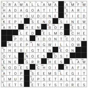 LA Times Crossword Answers Saturday June 10th 2023