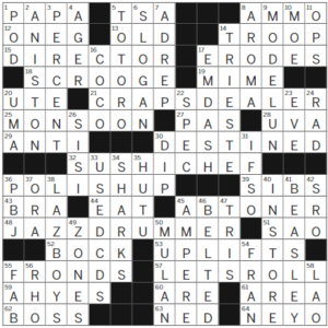 LA Times Crossword Answers Thursday June 22nd 2023