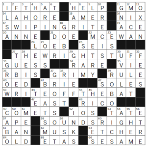 LA Times Crossword Answers Thursday June 8th 2023