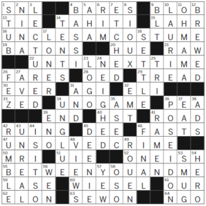 LA Times Crossword Answers Tuesday June 6th 2023