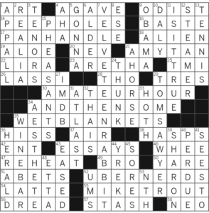 LA Times Crossword Answers Saturday June 24 2023
