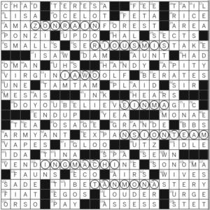 LA Times Crossword Answers Sunday June 25 2023