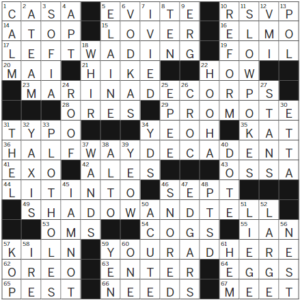 LA Times Crossword Answers Friday July 7th 2023
