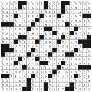 LA Times Crossword Answers Sunday July 16th 2023