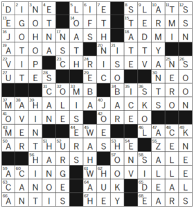 LA Times Crossword Answers Thursday July 13th 2023