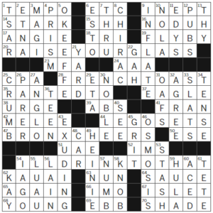LA Times Crossword Answers Tuesday July 18th 2023