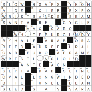 LA Times Crossword Answers Wednesday July 26th 2023