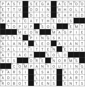 LA Times Crossword Answers Friday July 21 2023