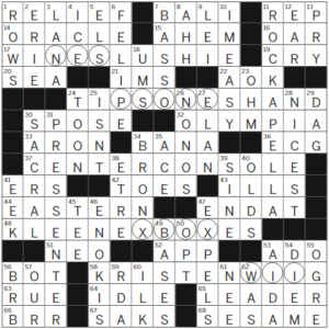 LA Times Crossword Answers Monday August 28th 2023