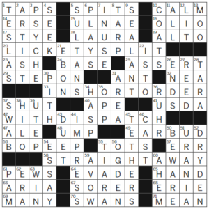 LA Times Crossword Answers Wednesday August 16 2023