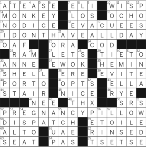 LA Times Crossword Answers Saturday August 26 2023
