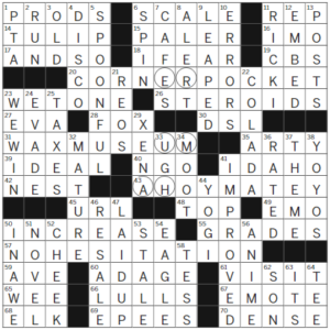 LA Times Crossword Answers Friday September 01 2023