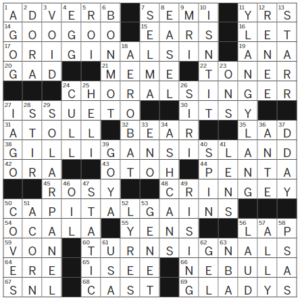 LA Times Crossword Answers Friday September 22nd 2023