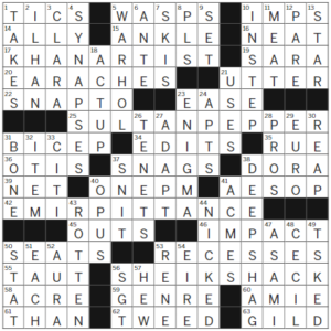 LA Times Crossword Answers Friday September 29th 2023