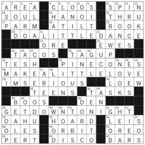 LA Times Crossword Answers Monday September 25th 2023
