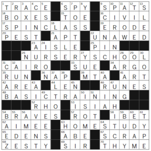 LA Times Crossword Answers Tuesday September 05 2023
