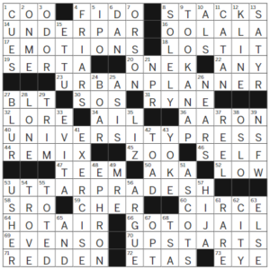 LA Times Crossword Answers Tuesday September 26th 2023