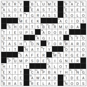 LA Times Crossword Answers Friday October 13th 2023