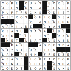 LA Times Crossword Answers Friday October 6th 2023