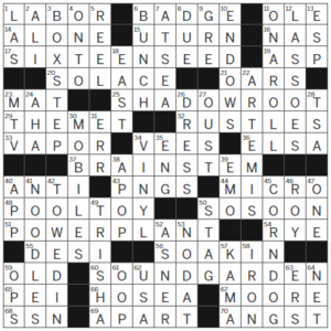 LA Times Crossword Answers Monday October 9th 2023