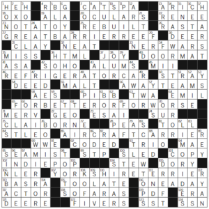 LA Times Crossword Answers Sunday October 22nd 2023
