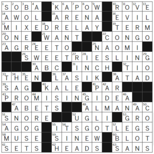 LA Times Crossword Answers Tuesday October 17th 2023