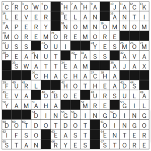 LA Times Crossword Answers Tuesday October 24th 2023