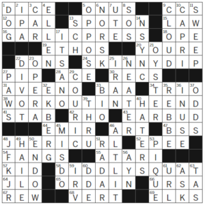 LA Times Crossword Answers Tuesday November 14th 2023