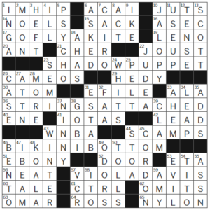 LA Times Crossword Answers Wednesday November 22nd 2023