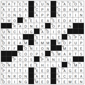 LA Times Crossword Answers Wednesday November 8th 2023