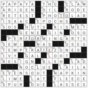 LA Times Crossword Answers Friday December 22nd 2023