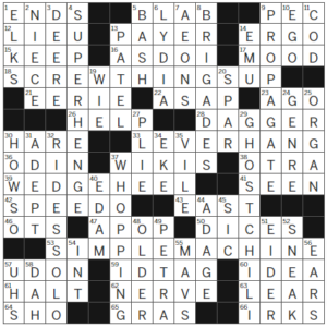 LA Times Crossword Answers Tuesday December 26th 2023