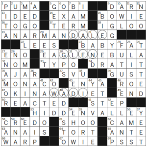 LA Times Crossword Answers Wednesday December 20th 2023