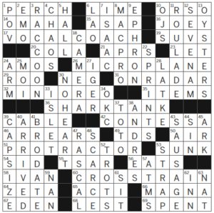 LA Times Crossword Answers Wednesday December 27th 2023