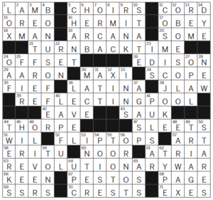 LA Times Crossword Answers Friday January 26th 2024