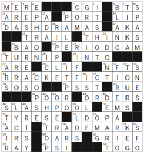 LA Times Crossword Answers Friday January 5th 2024