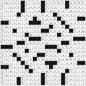 LA Times Crossword Answers Sunday January 28th 2024