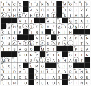 LA Times Crossword Answers Wednesday January 17th 2024