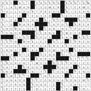 LA Times Crossword Answers Sunday February 18th 2024