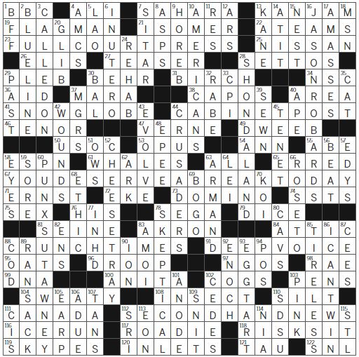 LA Times Crossword Answers Sunday February 18th 2024