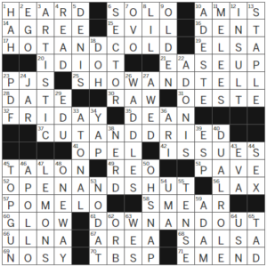LA Times Crossword Answers Thursday February 29th 2024